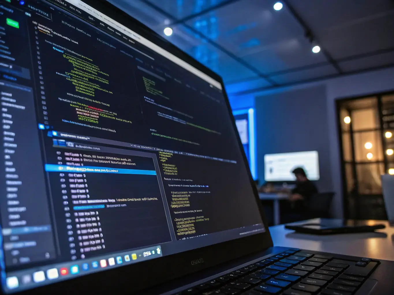 An automated testing framework in action, highlighting the importance of quality assurance in software development.